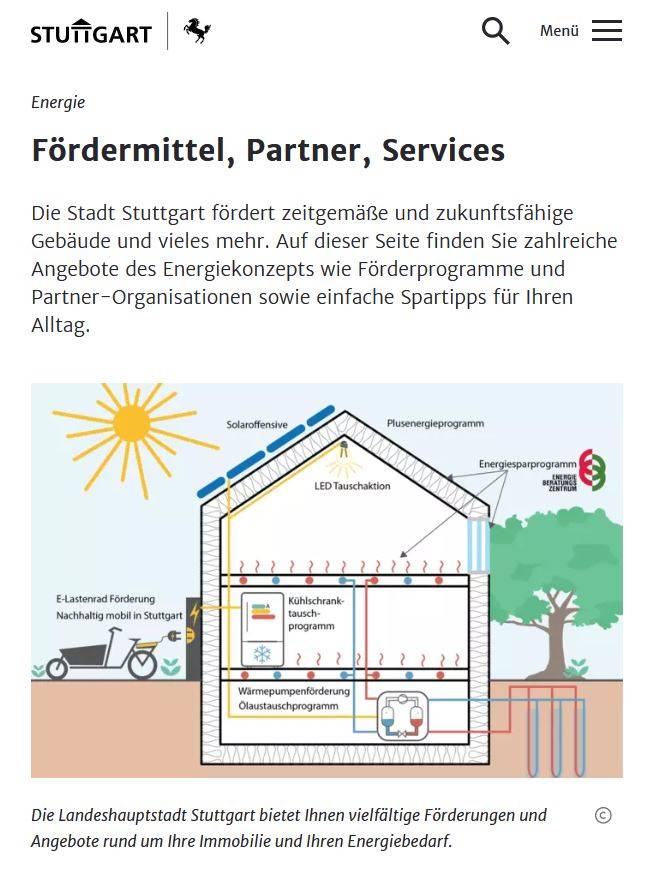 Energy, buildings and more: subsidies from the city of Stuttgart